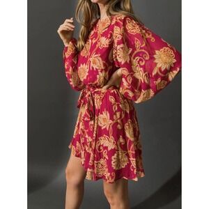 Flying Tomato One That Got Away Berry Floral Mini Dress boho Y2K whimsi dainty y